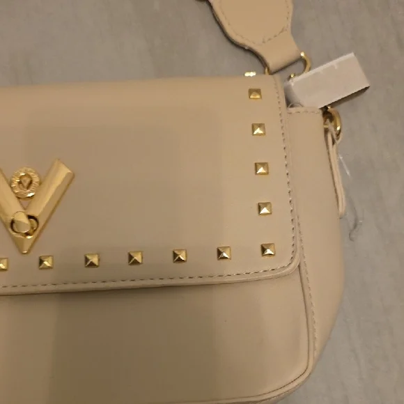 Valentino Orlandi Cream Studded Crossbody Bag - Picture 3 of 8